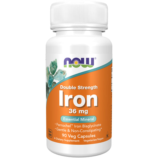 Iron 36 mg, Double Strength - 90 Veg Capsules
