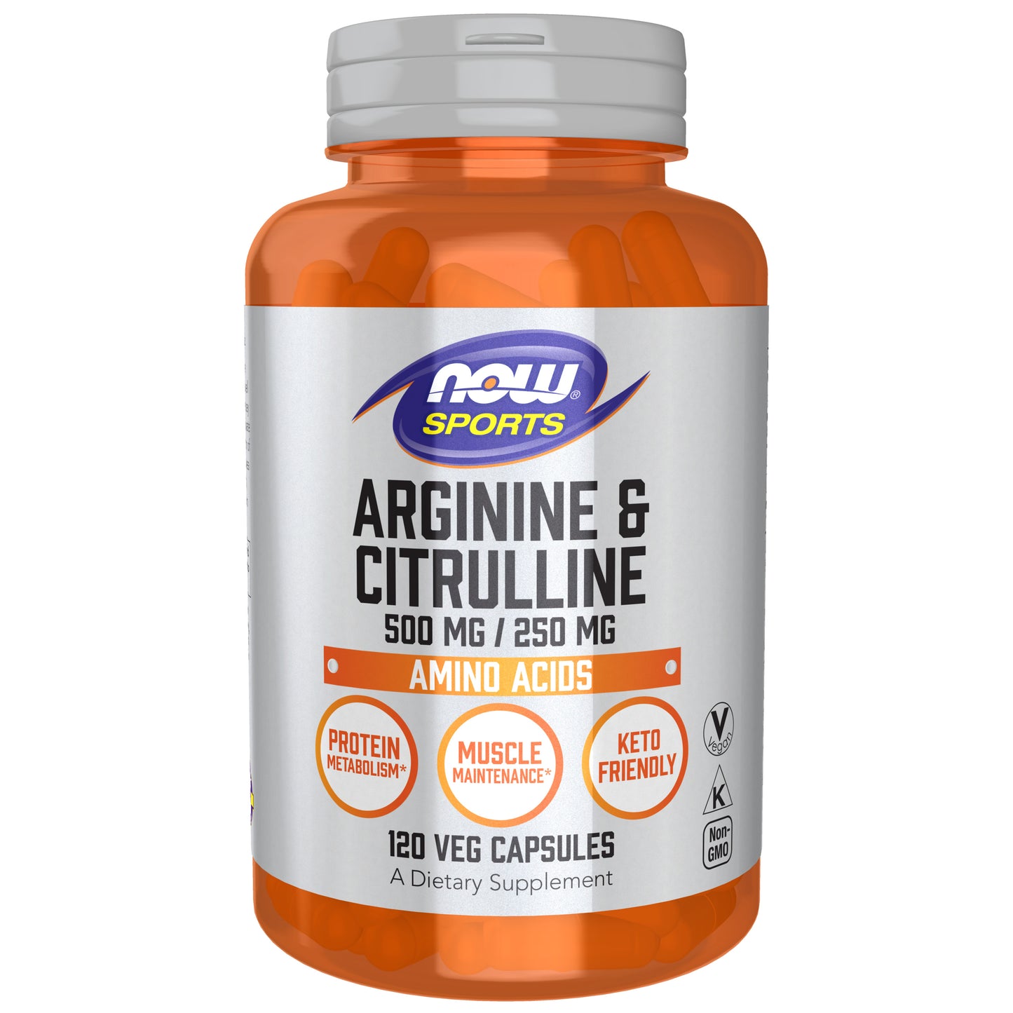 Arginine & Citrulline 500 mg / 250 mg - 120 Veg Capsules