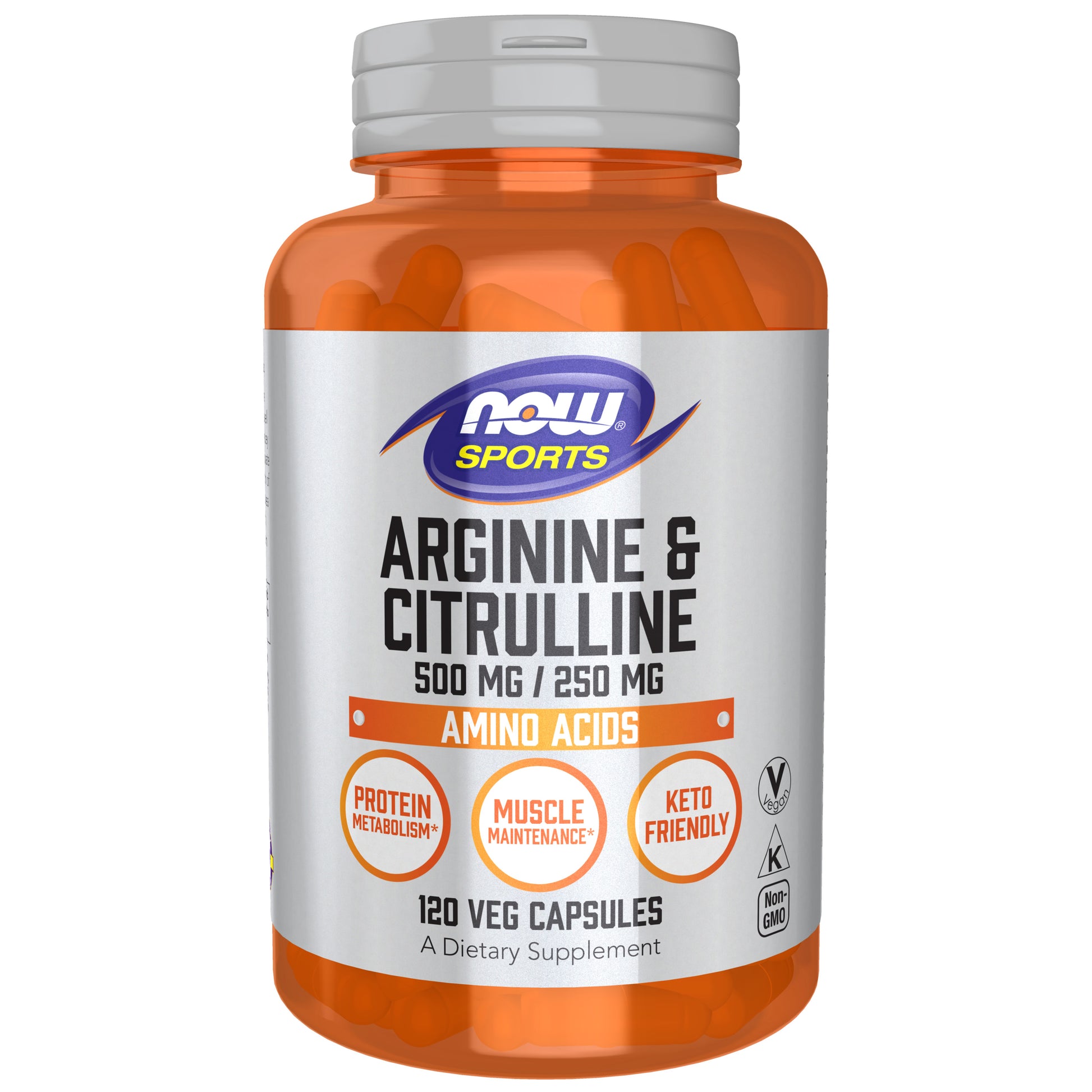 Arginine & Citrulline 500 mg / 250 mg - 120 Veg Capsules