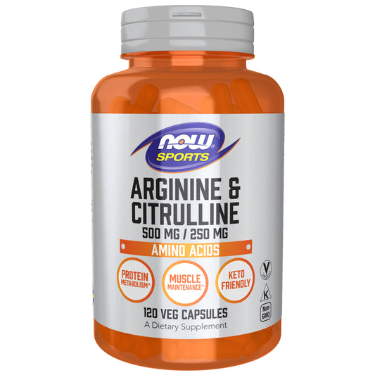 Arginine & Citrulline 500 mg / 250 mg - 120 Veg Capsules