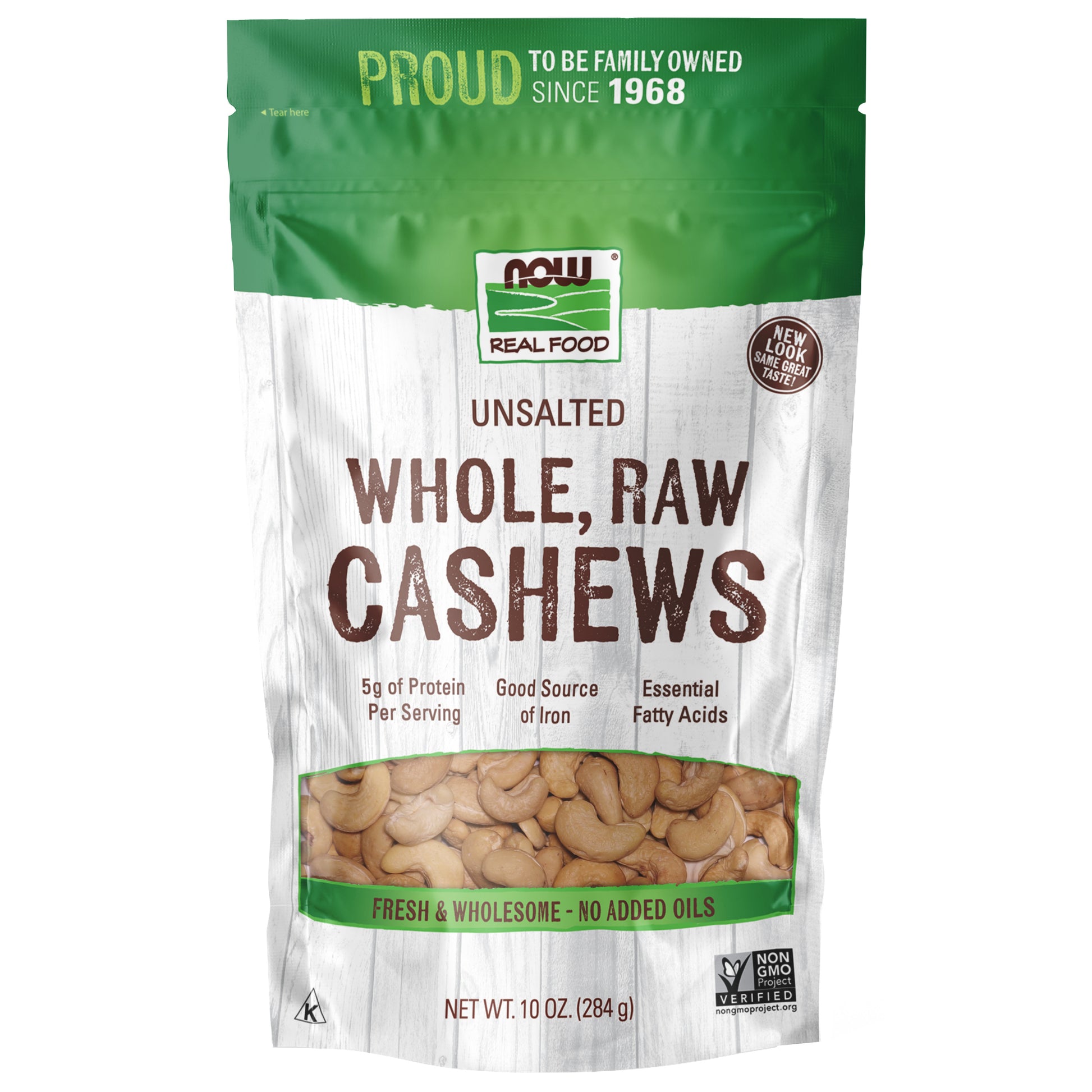 Cashews, Whole, Raw & Unsalted - 10 oz