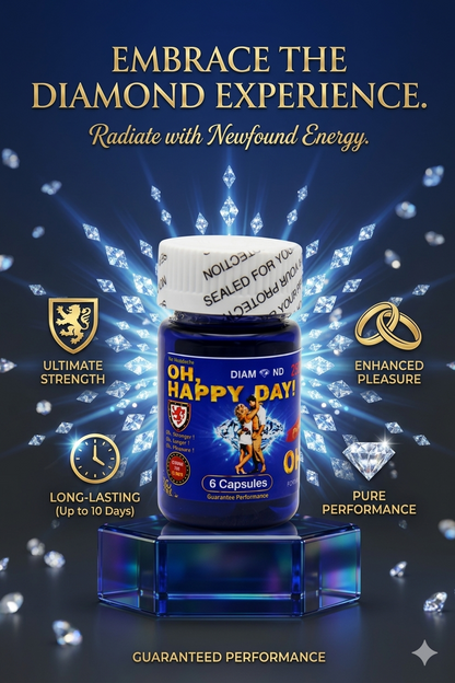 Oh Happy Day 25000 Herbal Dietary Supplement 6 Capsules