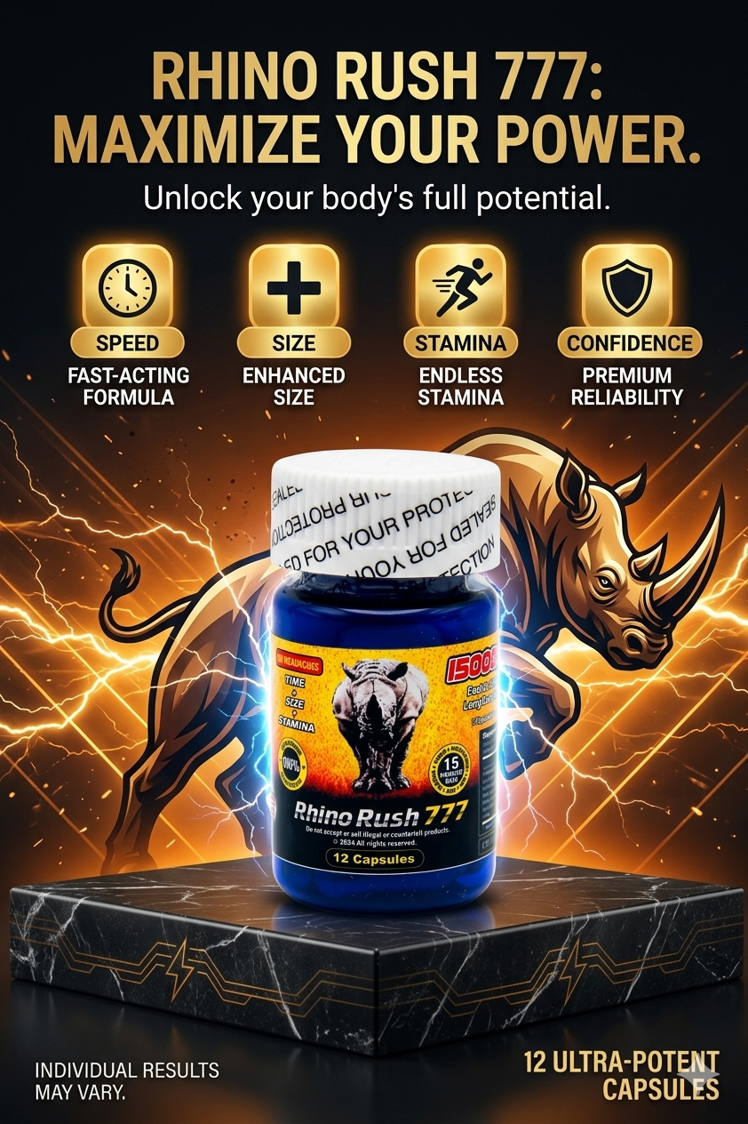 Rush 777 Gold Men's Herbal Vitality Formula 12 Capsules