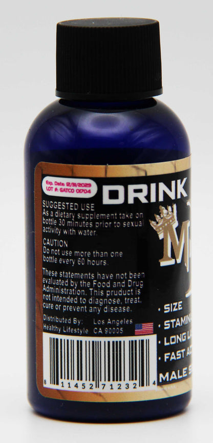 MiracleX Platinum 288K Liquid Shot in discreet packaging for male vitality