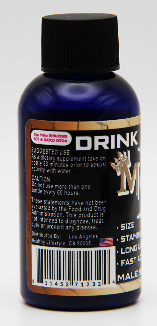 MiracleX Platinum 288K Liquid Shot in discreet packaging for male vitality