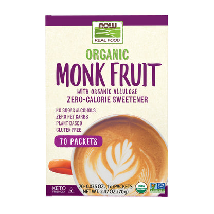 Monk Fruit, Organic - 70 Packets