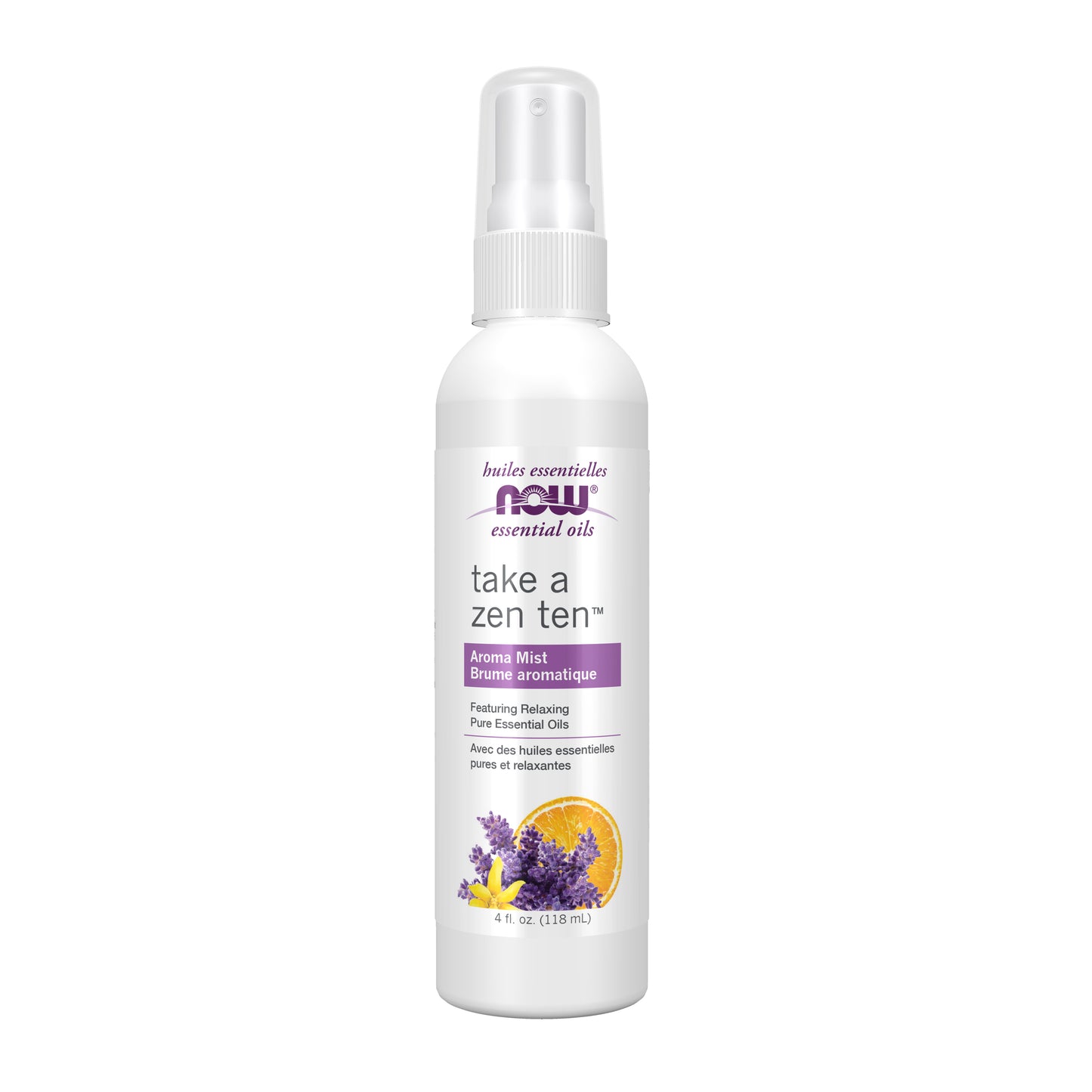 NOW Essential Oils,  Take A Zen Ten™ Aroma Mist Featuring Relaxing Pure Essential Oils