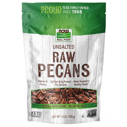 Pecans, Raw & Unsalted - 12oz