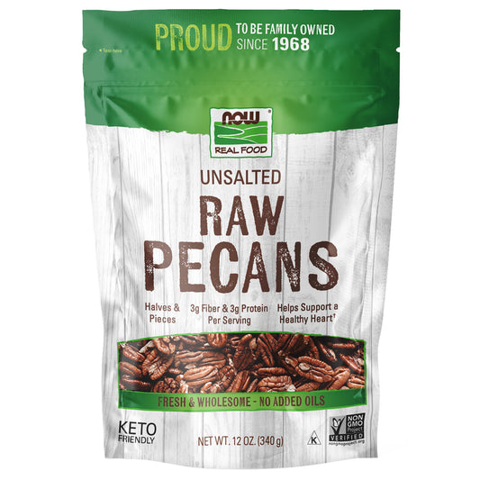 Pecans, Raw & Unsalted - 12oz