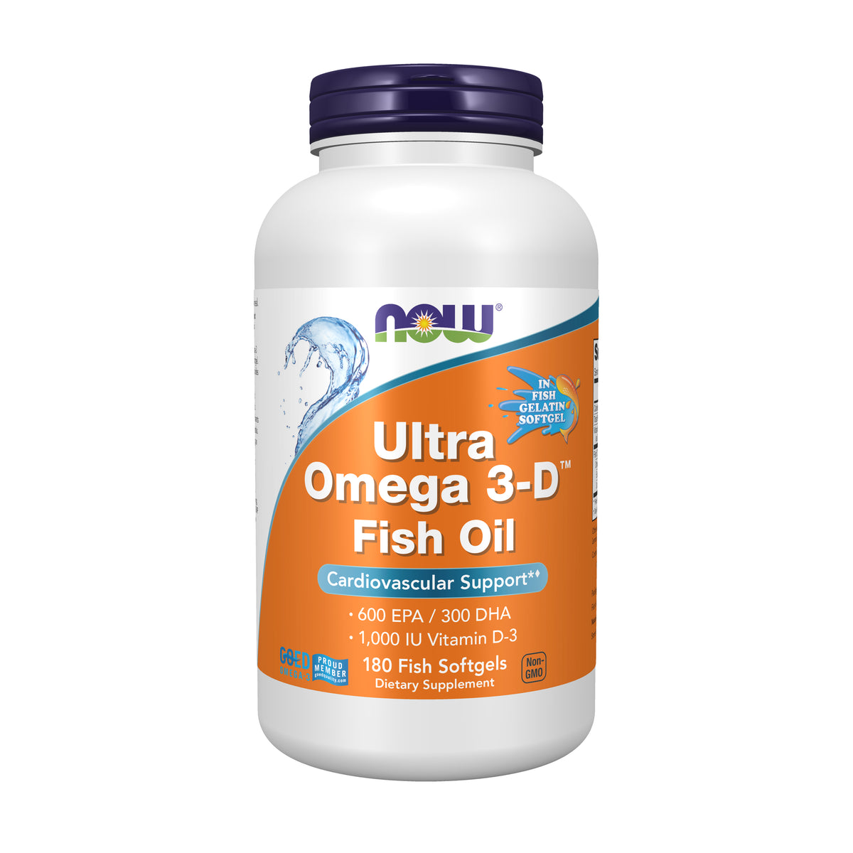 Ultra Omega 3-D™ Fish Oil (Fish Gelatin) - 180 Fish Softgels