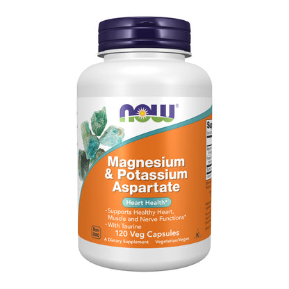 Magnesium & Potassium Aspartate - 120 Veg Capsules