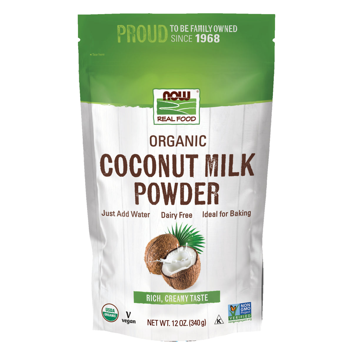 Coconut Milk Powder, Organic - 12 oz.