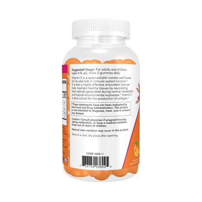 NOW Vitamin C Gummies for immune system health support