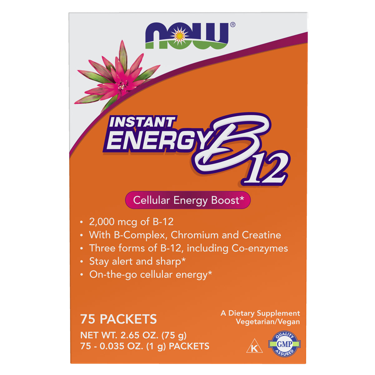 Instant Energy B-12 (2,000 mcg of B-12 per packet) - 75 Packets