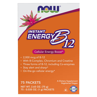 Instant Energy B-12 (2,000 mcg of B-12 per packet) - 75 Packets