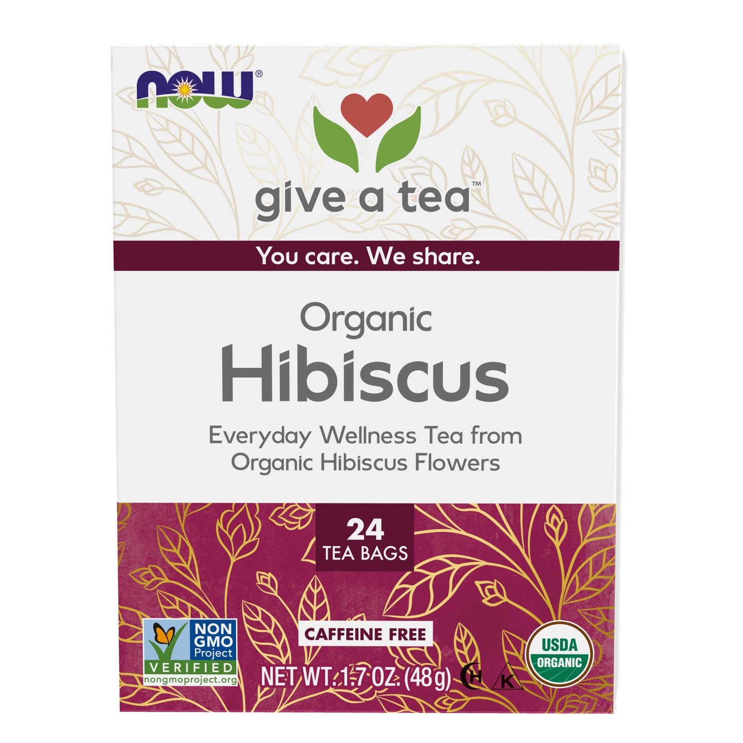 Hibiscus Tea, Organic - 24 Tea Bags