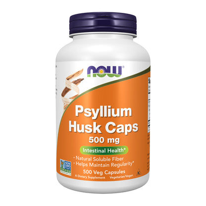 Psyllium Husk Caps 500 mg - 500 Veg Capsules