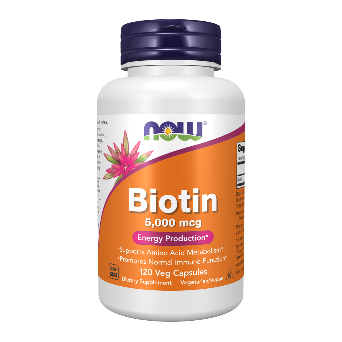 Biotin 5,000 mcg - 120 Veg Capsules