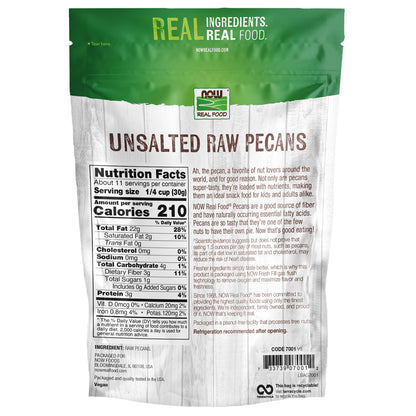 NOW Real Food raw pecans