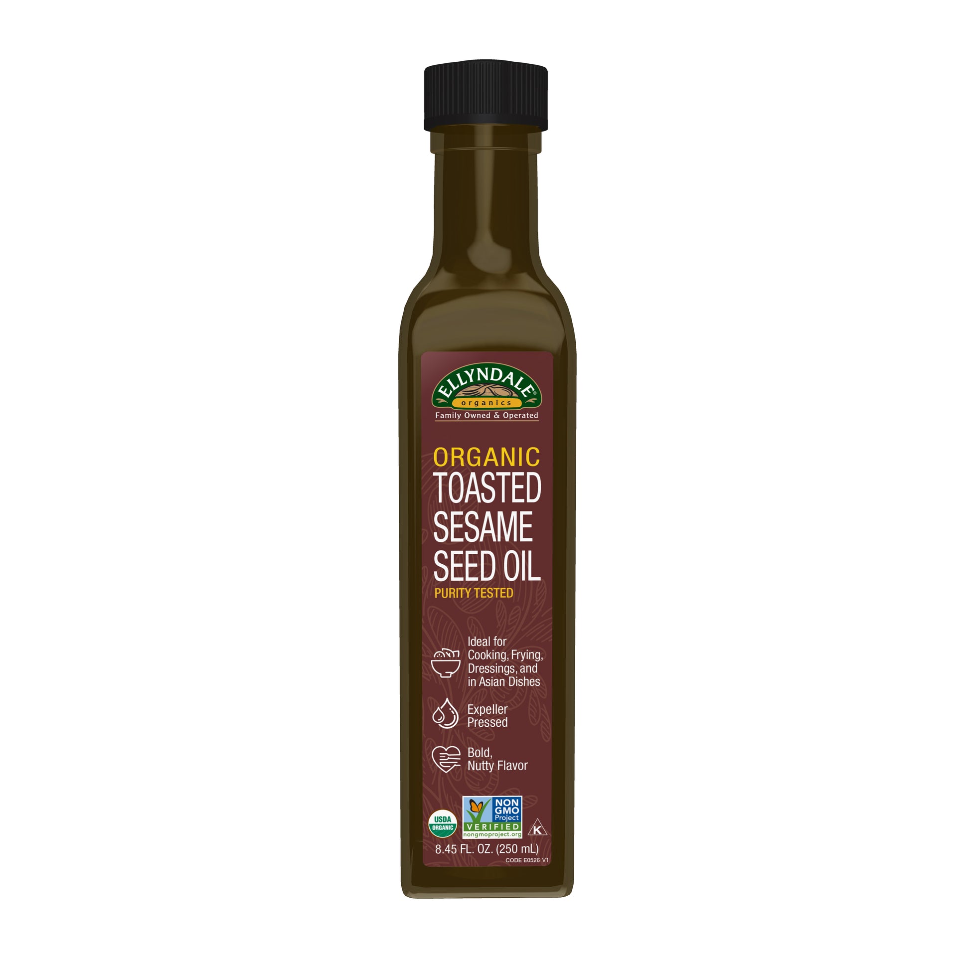 Ellyndale, Organic Toasted Sesame Seed OIl - 8.45 fl oz.