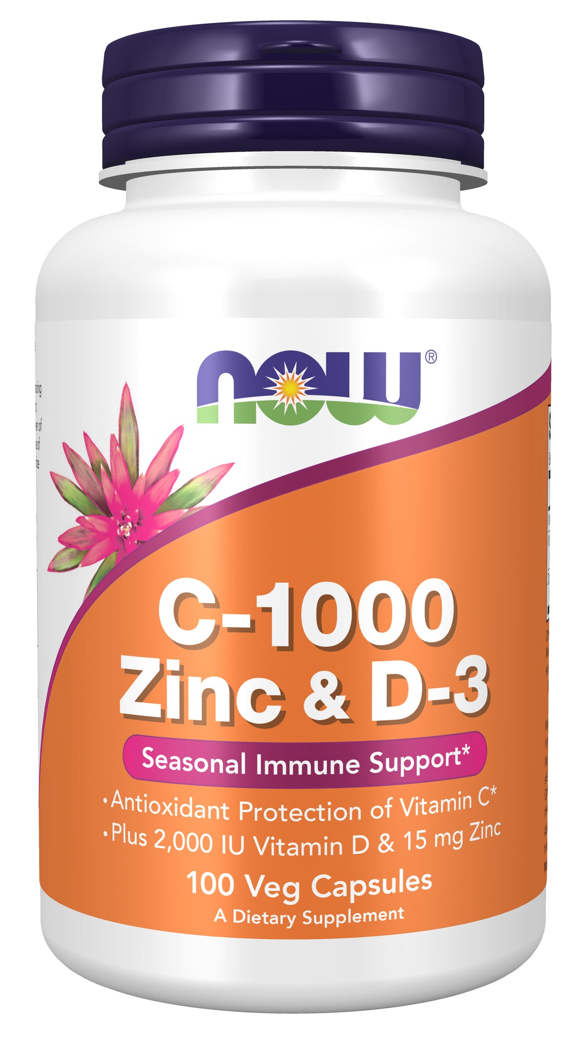 C-1000 Zinc & D-3 - 100 Veg Capsules