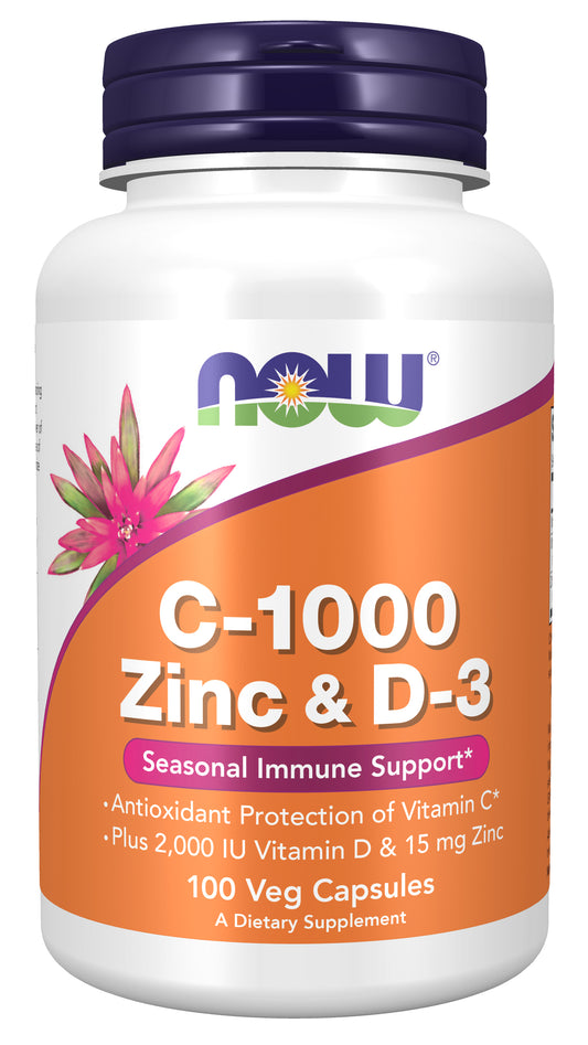 C-1000 Zinc & D-3 - 100 Veg Capsules