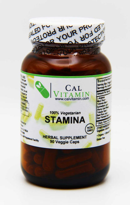 CalVitamin Stamina Herbal Vitality Supplement for Men 90 Veggie Pills