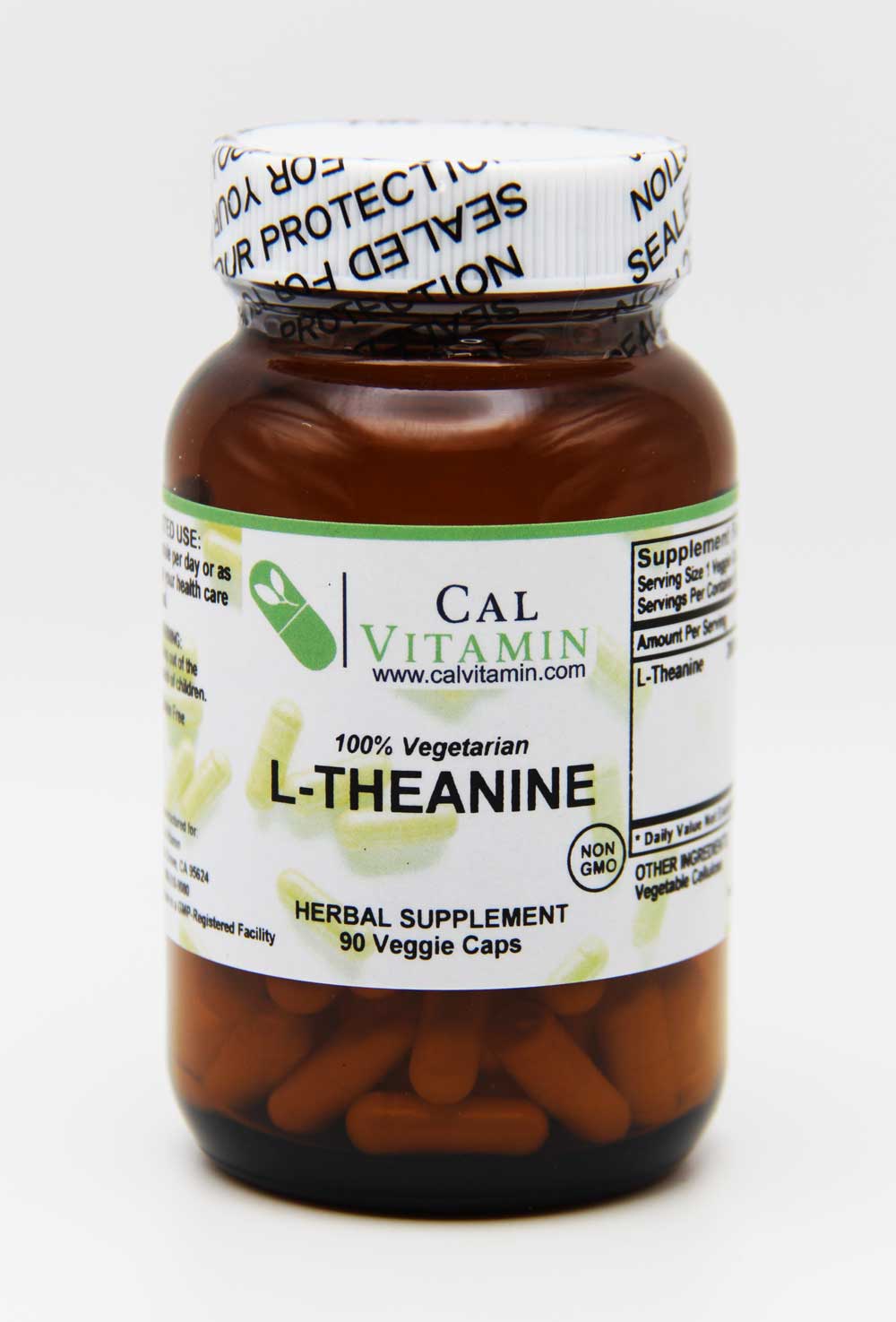 CalVitamin L-Theanine 200 mg 90 Veggie Capsules