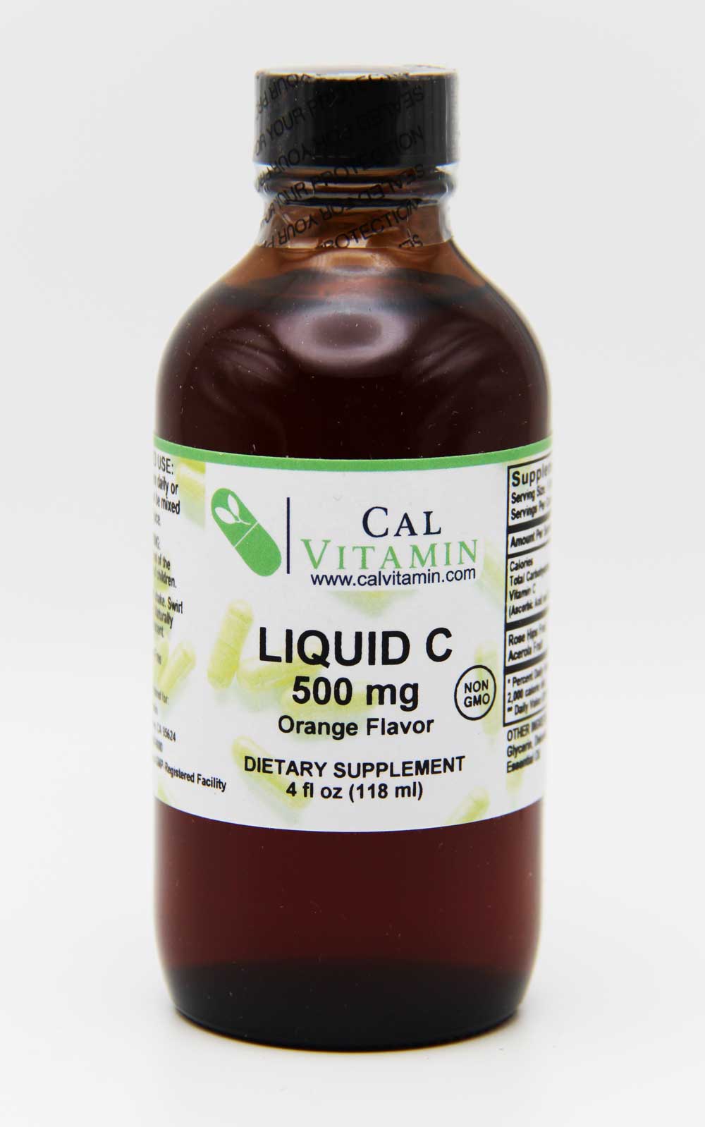 CalVitamin Liquid C 500 mg Orange Flavor