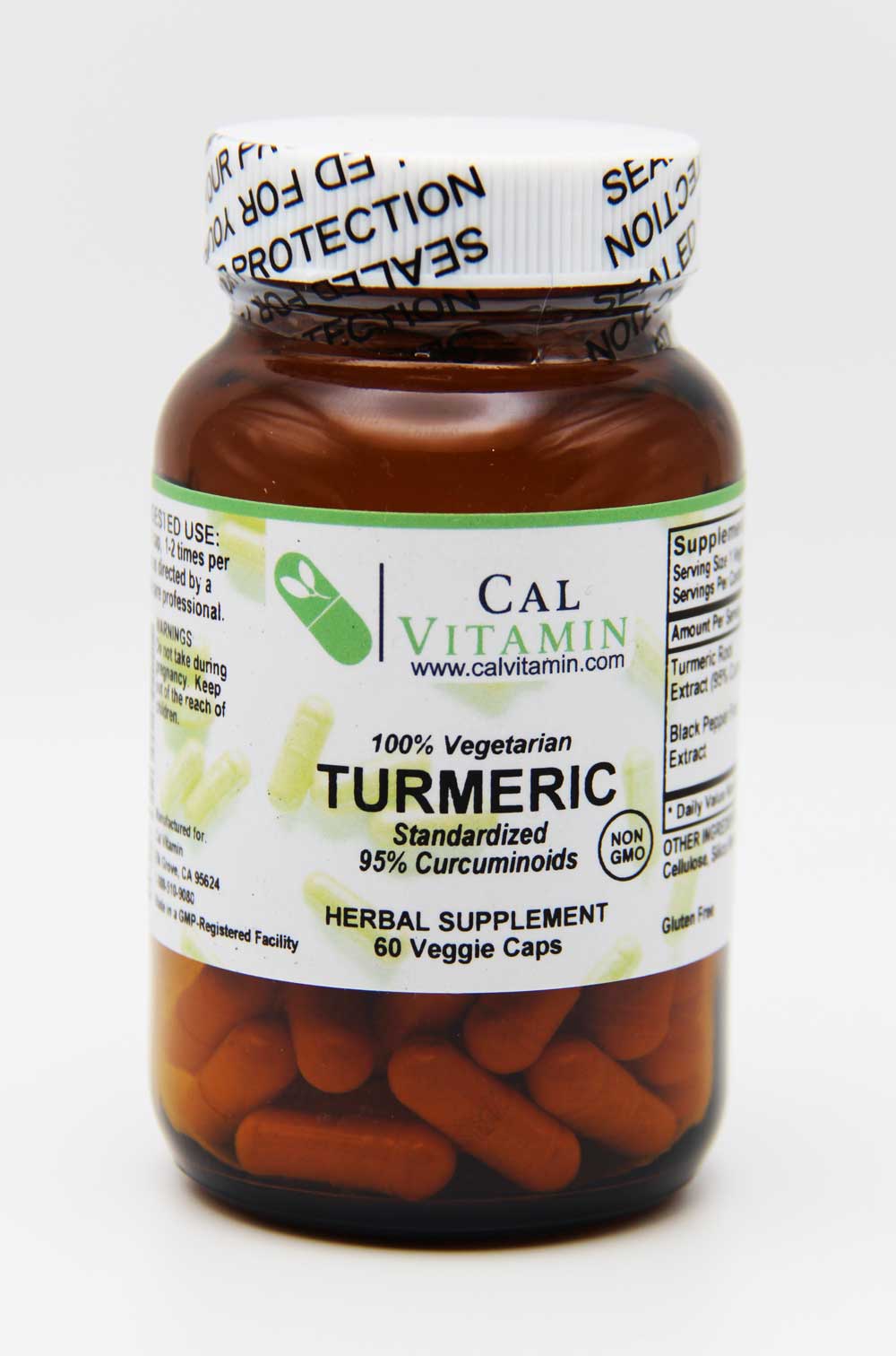 Turmeric curcumin 1000mg 60 veggie capsules supplement