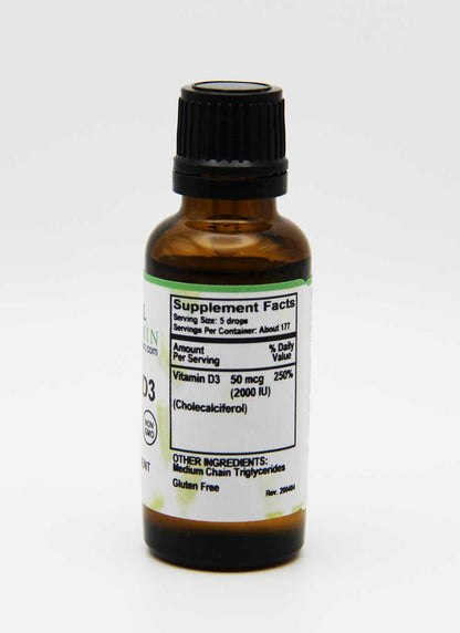 CalVitamin Liquid Vitamin D3 Drops 50mcg 2000 IU