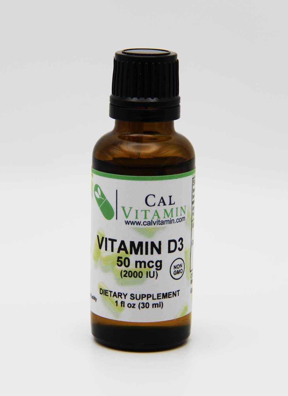 CalVitamin Liquid Vitamin D3 Drops 50mcg 2000 IU