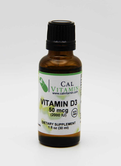 CalVitamin Liquid Vitamin D3 Drops 50mcg 2000 IU