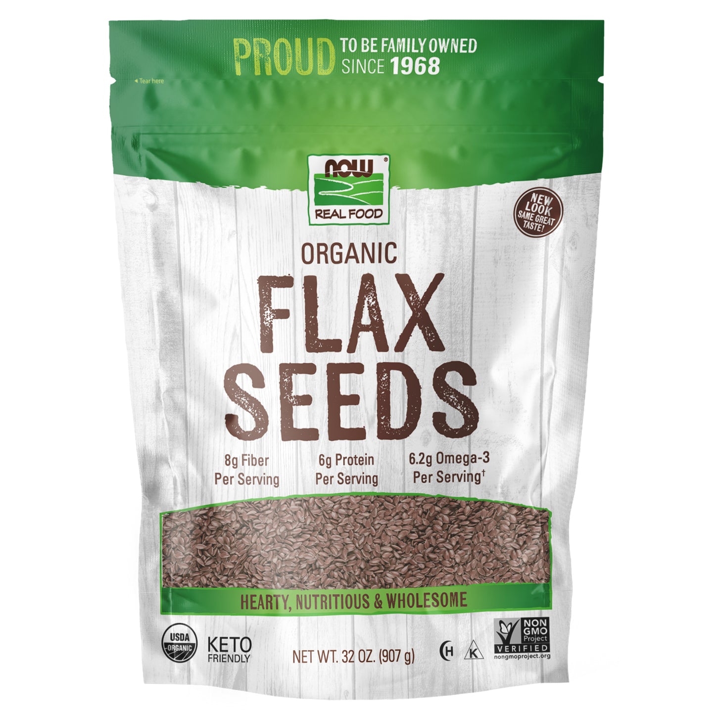 Flax Seeds, Organic - 2 lbs.