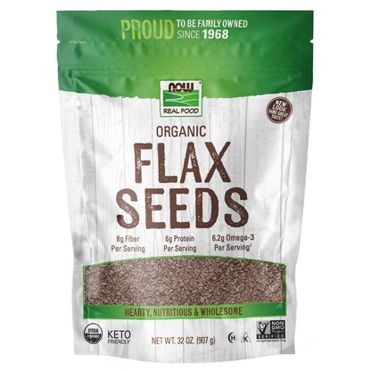 Flax Seeds, Organic - 2 lbs.