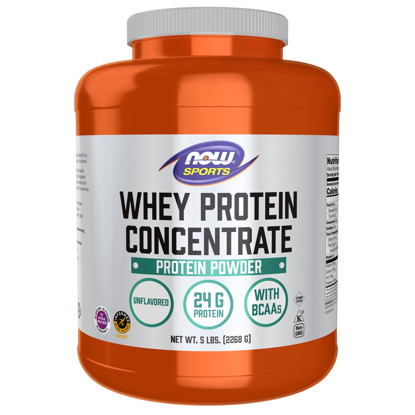 Whey Protein Concentrate Unflavored - 5 lbs.