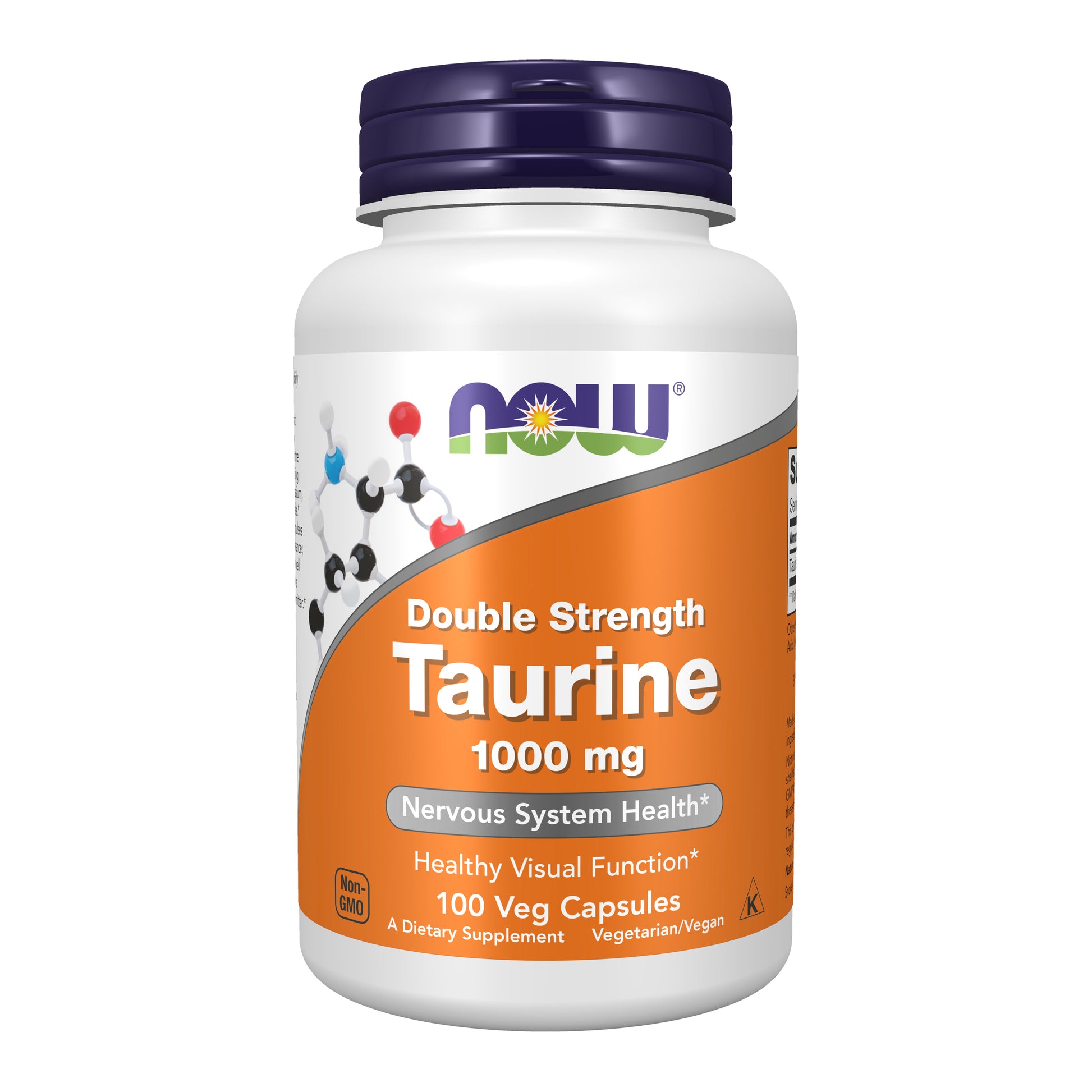Taurine, Double Strength 1000 mg - 100 Veg Capsules