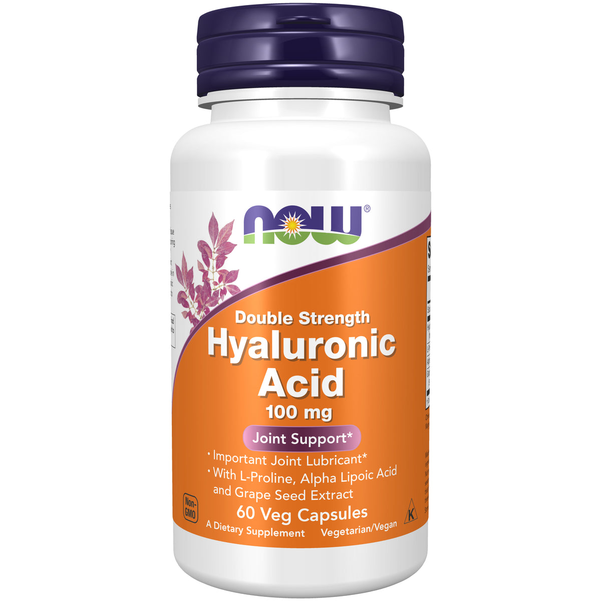 Hyaluronic Acid, Double Strength 100 mg - 60 Veg Capsules