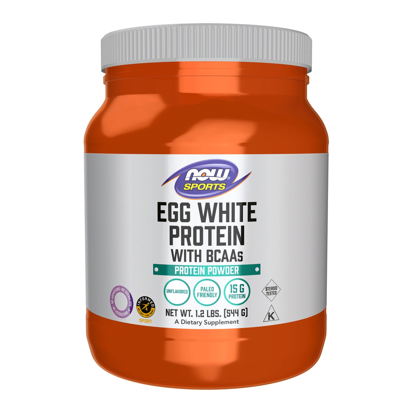 Egg White Protein, Unflavored Powder - 1.2 lb.