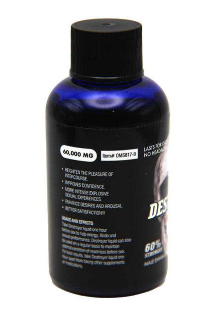 Destroyer 60000mg Male Enhancer 2oz Shot