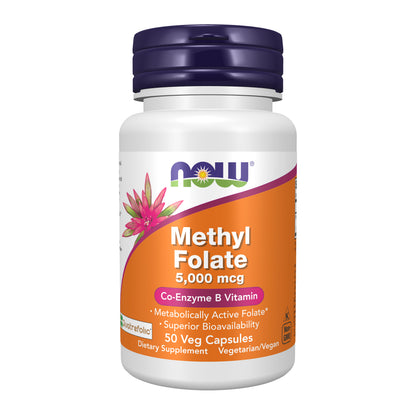 Methyl Folate 5000 mcg - 50 Veg Capsules