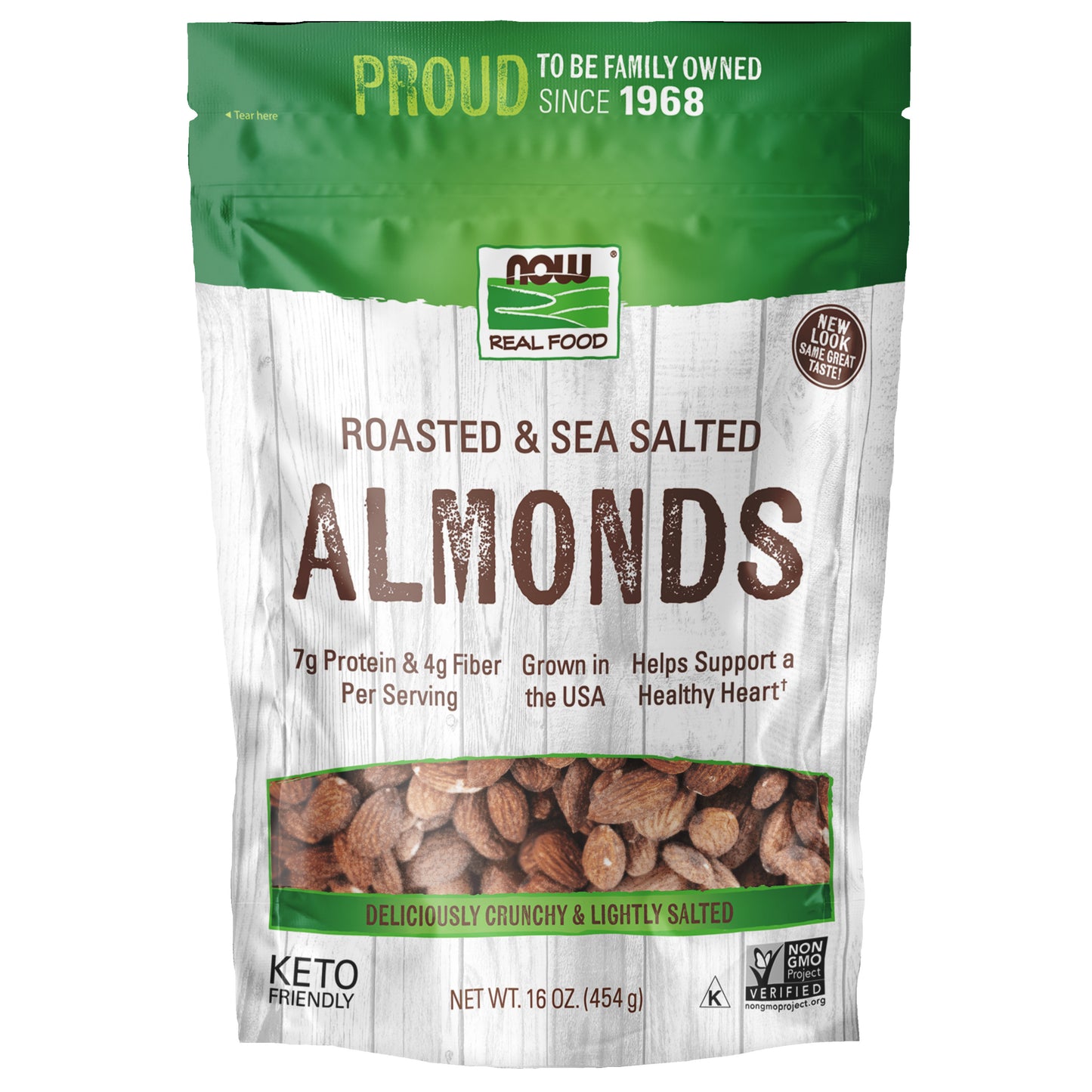 Almonds, Roasted & Sea Salted - 1 lb.