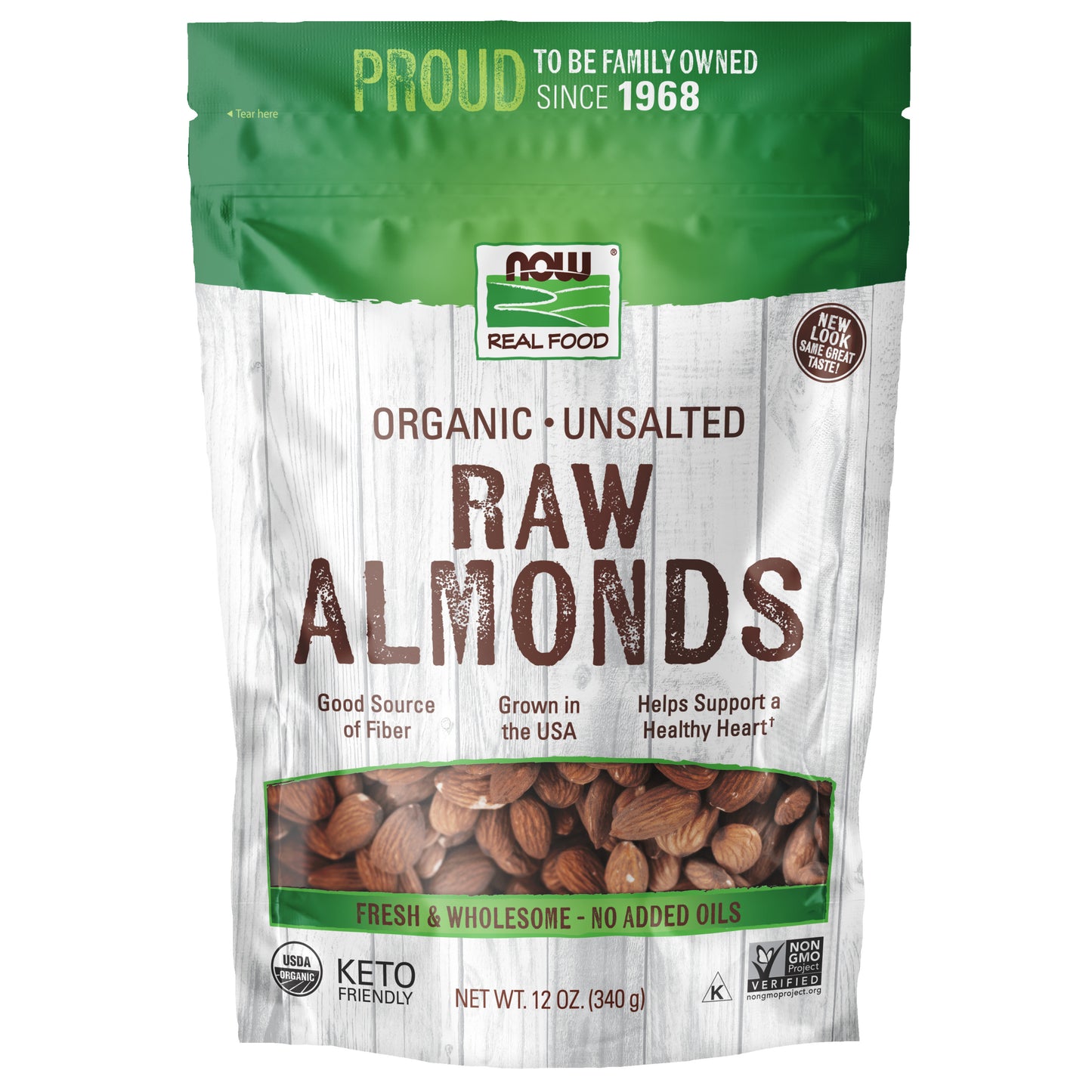 Almonds, Organic, Raw & Unsalted