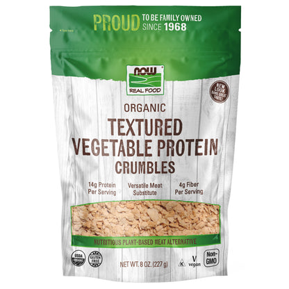 Textured Vegetable Protein Crumbles, Organic - 8 oz.
