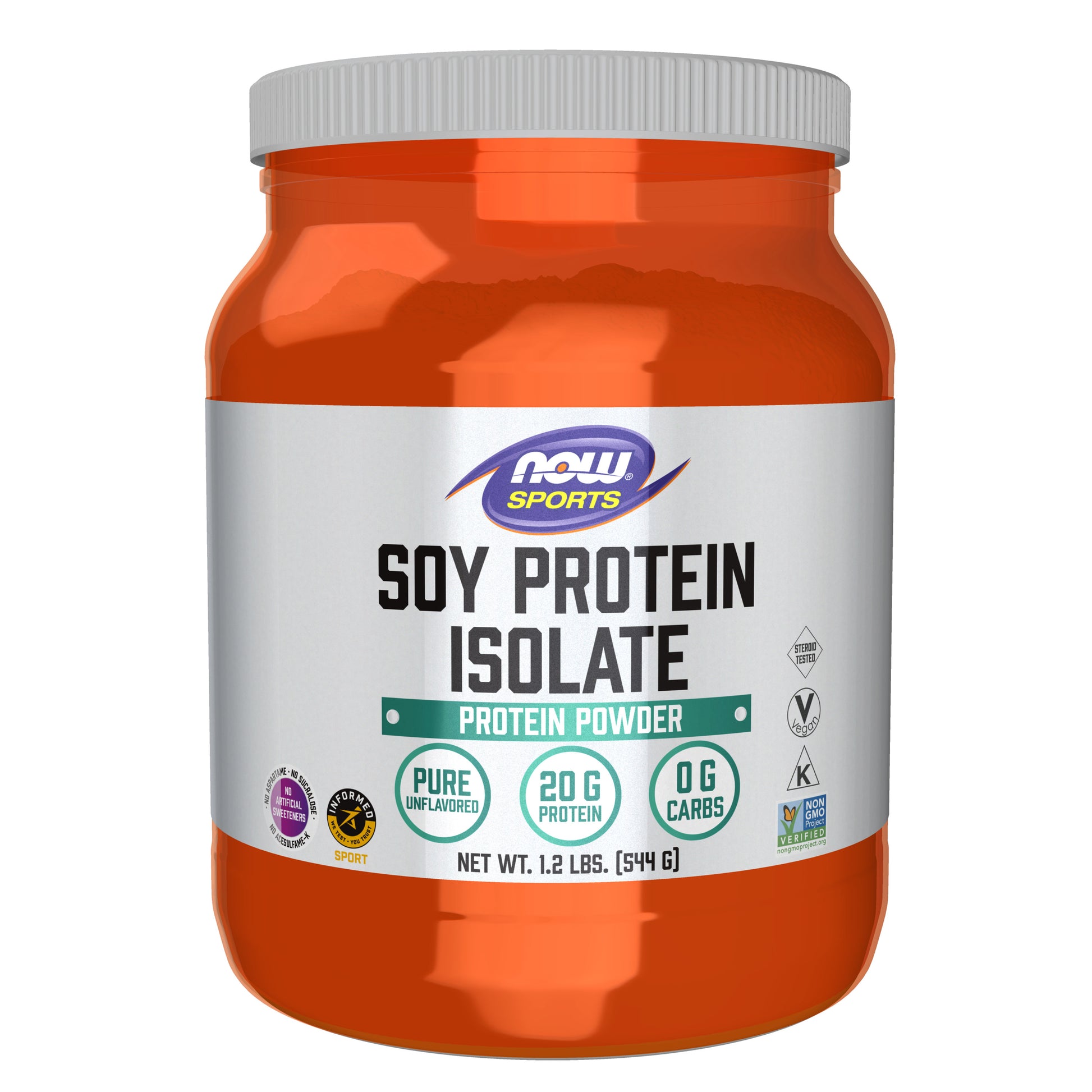 Soy Protein Isolate, Unflavored Powder - 1.2 lbs.