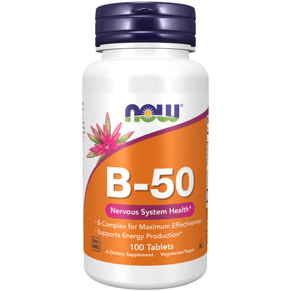 Vitamin B-50 - 100 Tablets