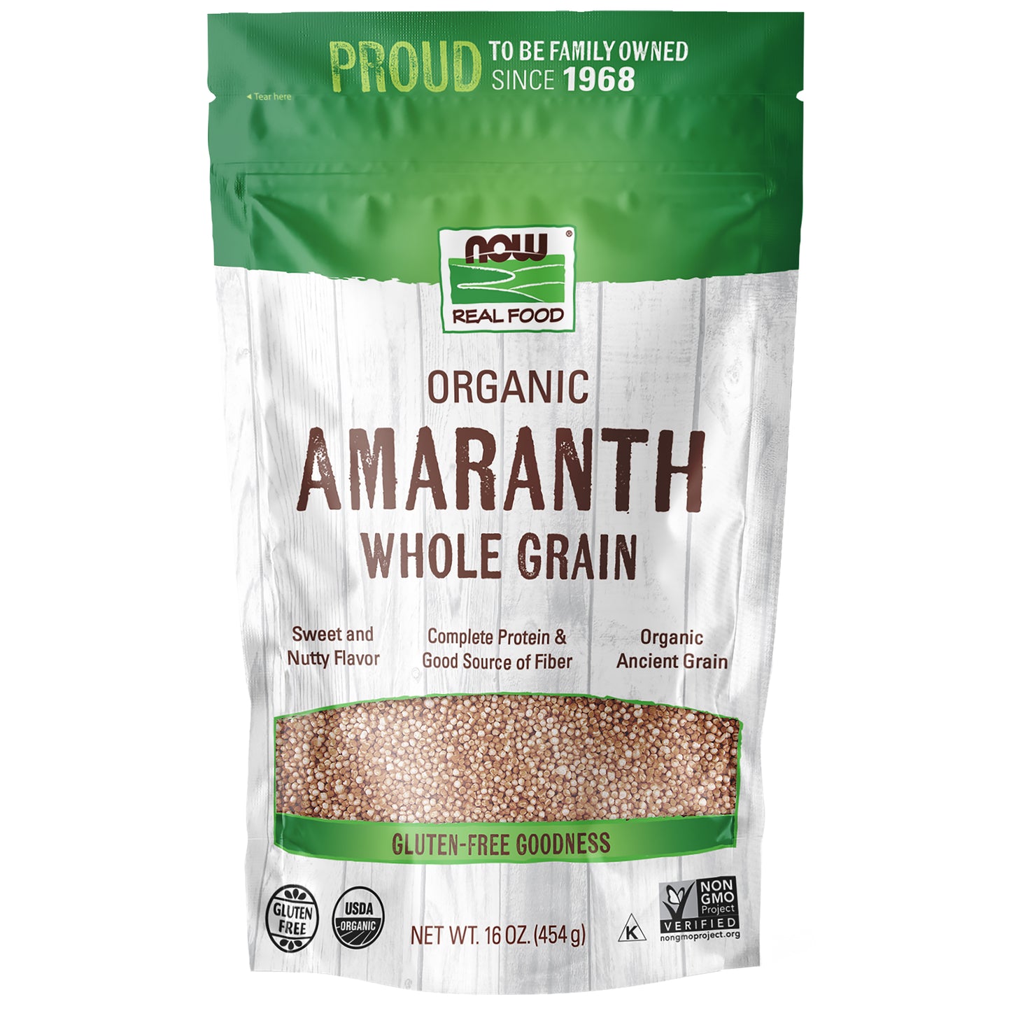 Amaranth Whole Grain, Organic - 16 oz.