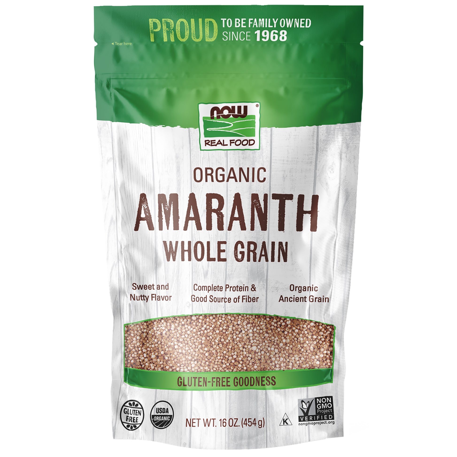 Amaranth Whole Grain, Organic - 16 oz.