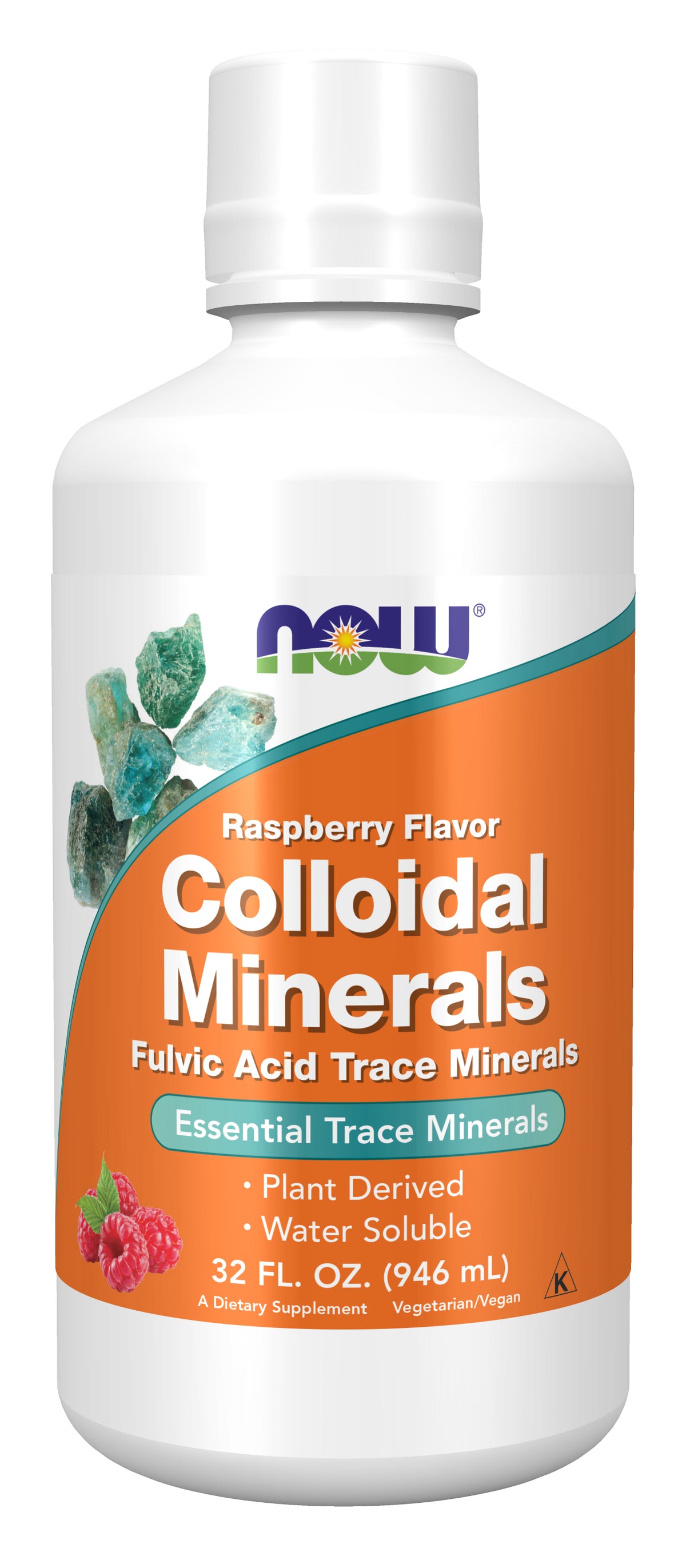 Colloidal Minerals, Raspberry Flavor Liquid - 32 fl. oz.