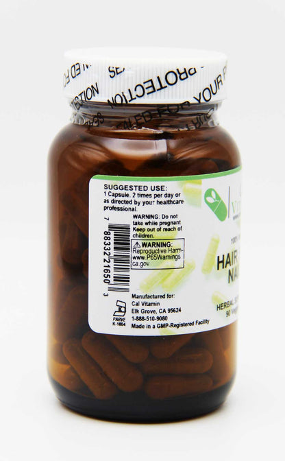 CalVitamin Hair Skin & Nails 5,000 mcg Biotin & Botanical Blend 90 Veggie Caps